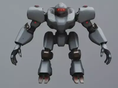 Big fighter robot 3D model