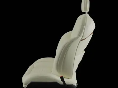 Car seat executive cream 3D model