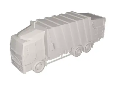 Garbage truck 3D model