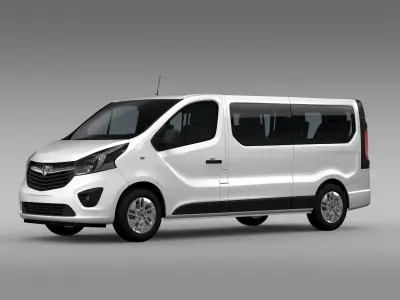 Vauxhall Vivaro Window Van 2017 L2H1 3D model
