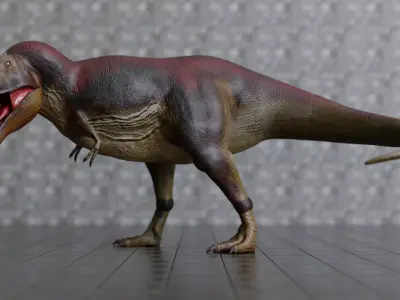 T-Rex V1 release Low-poly 3D model
