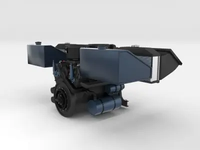 Maybach HL230 Engine Full Panzer Tiger Unit 3D model