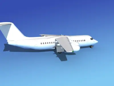 BAe 146-300 Unmarked 2 3D model