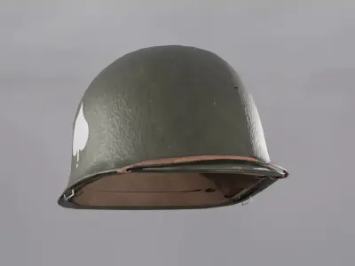 World War 2 US M1 Helmet Low-poly 3D model