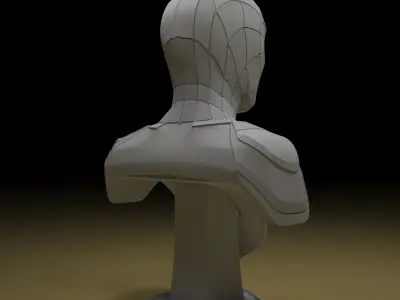 Iron Spider Bust Sculpture Avenger 3d Model 3D print model