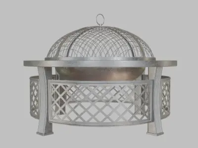 Firepit metal fire pit 3D model