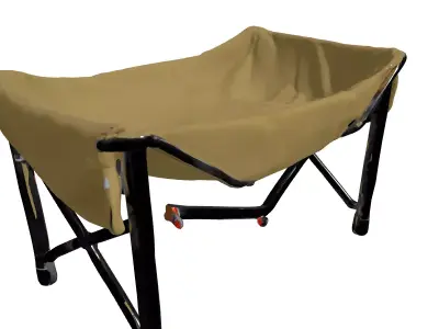 Portable Camping Cot Pet Bed Low-poly 3D model