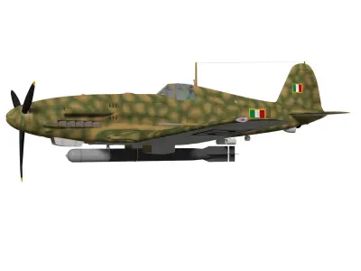 Fiat G55S 3D model