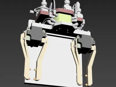 Assemble the manipulator mechanism 3D model