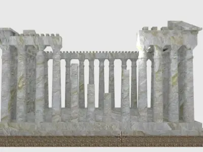Blender 3D Athens Model Very Good quality Free low-poly 3D model
