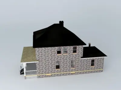 Four Square House Free 3D model