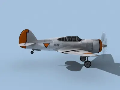 Curtiss H-75C Mohawk Dutch East Indies 3D model