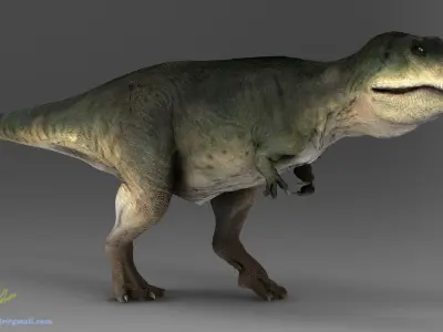 Giganotosaurus Low-poly 3D model