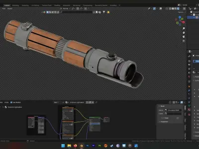 Indara Lightsaber - Star Wars Acolyte 3D model