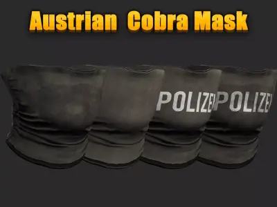 Austrian Army Cobra Military Mask and Tactical GTA FIVEM Low-poly 3D model