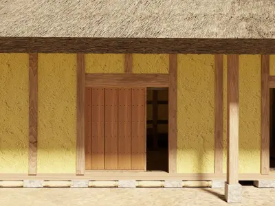 Japanese old farmers house 3D model