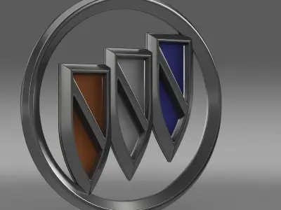Buick2 logo 3D model