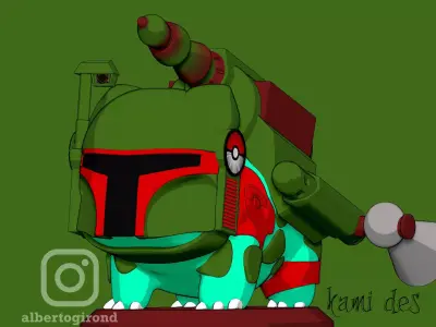 boba saur 3D print model