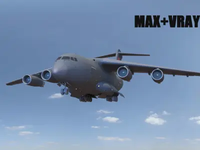 Xian Y-20 Transport Aircraft 3D model