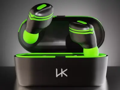 Ear Buds For Commercial Design Low-poly 3D model