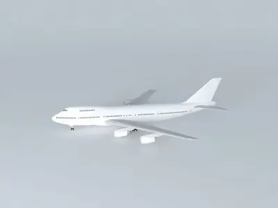 Template Boeing 747 200B RR Free 3D model