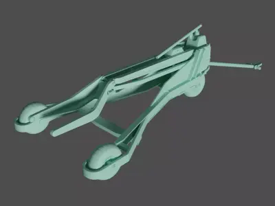 Luftwaffe WWII Bomb loader LWC-500 3D print model