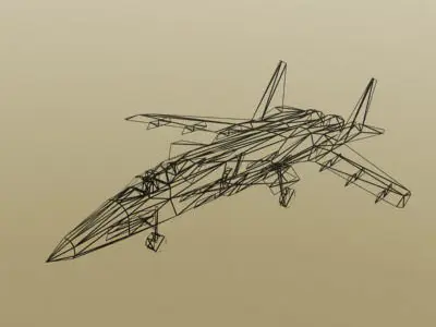 S37 Berkut Low-poly 3D model