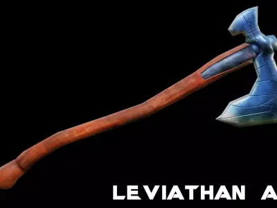 Leviathan Axe Low-poly 3D model