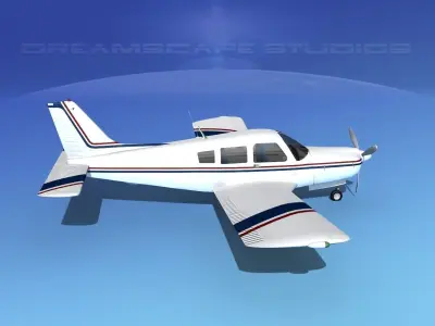 Piper Turbo Arrow 240 V17 3D model