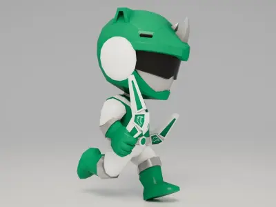 Liveman Warriors Rigged Free low-poly 3D model