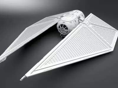 Tie Striker Scale model 3D print model