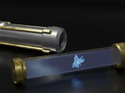 Coaxium Hyperfuel Container Low-poly 3D model