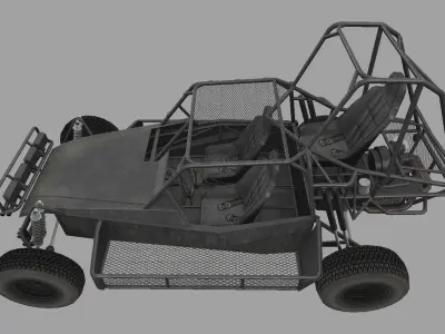 Desert Patrol Vehicle Low-poly 3D model