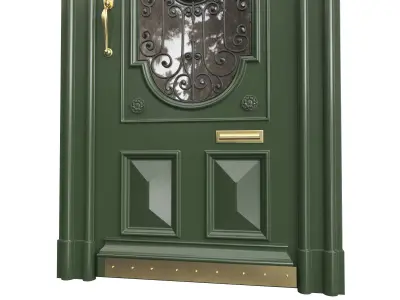 Entrance classic door the 95 3D model