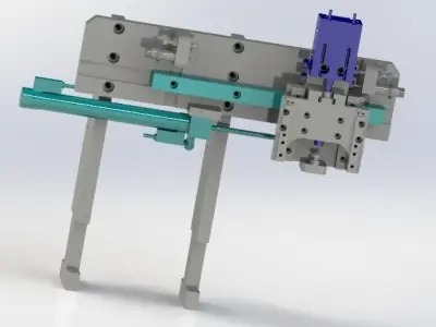 XZ two axial pneumatic manipulator 3D model