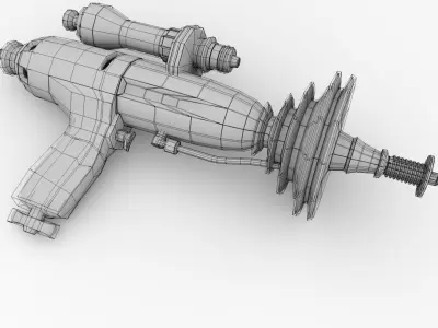 Retro Raygun V2 3D model