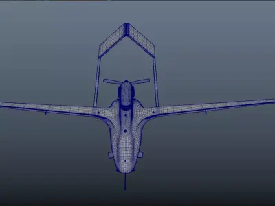 Bayraktar TB2 Low-poly 3D model