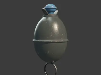 M39 Eihandgranate Eierhandgranate egg hand grenade 3D model