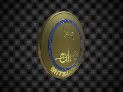 mitsuoka logo 3D model