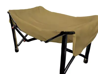 Portable Camping Cot Pet Bed Low-poly 3D model