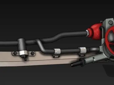 Shishkebab flaming sword Fallout 4 3D model