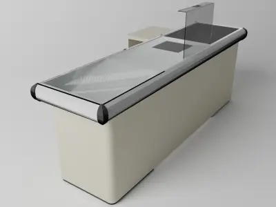 Cashier desk Free 3D model