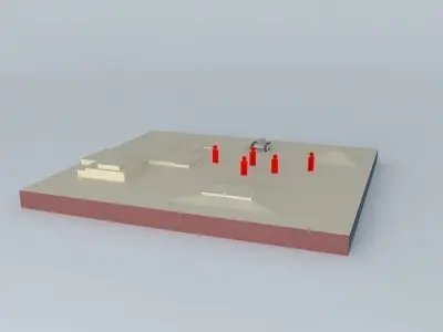 sketchyphysics tin tank3 Free 3D model