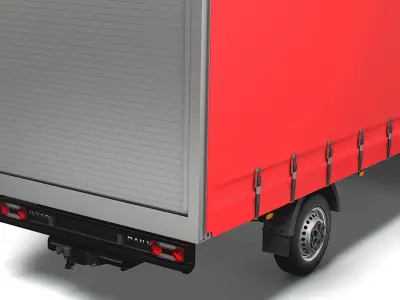 Iveco Daily Luton Curtainsider 2021 3D model