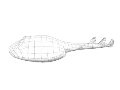 Nacrine Bancrofti Animated Fish  Low-poly 3D model