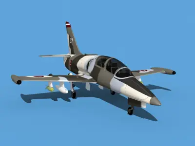 Aero Vodochody L-39C Albatross Latvia 3D model