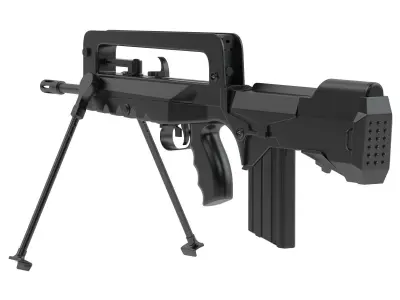 FAMAS airsoft gun 3D model