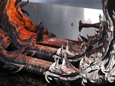 Kharon the Ferryman Underworld Kit bash 3D model