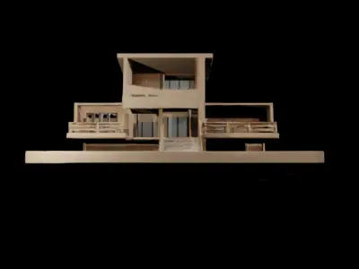 BROKEN HOUSE Free low-poly 3D model