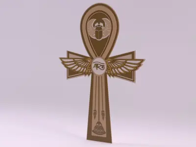 Egyptian Symbols - 017 Low-poly 3D model